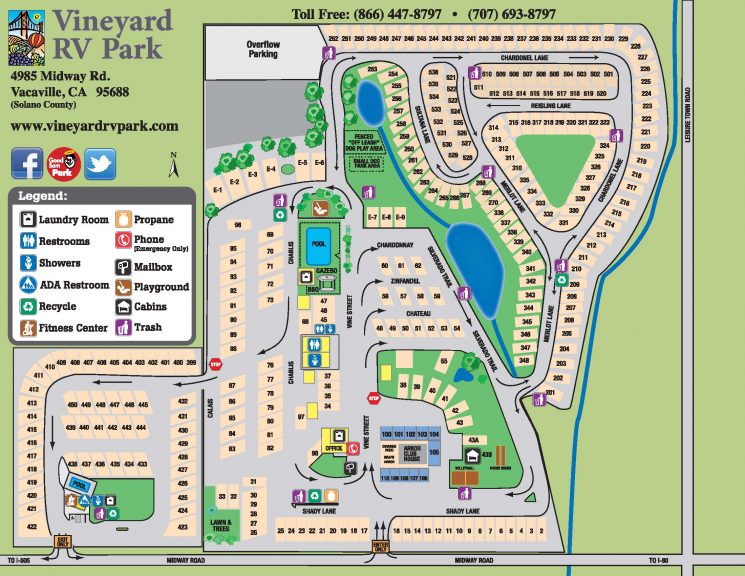 Facility Map - Vineyard Rv Park